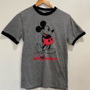 Disney Mickey Mouse Gray and Black Tee